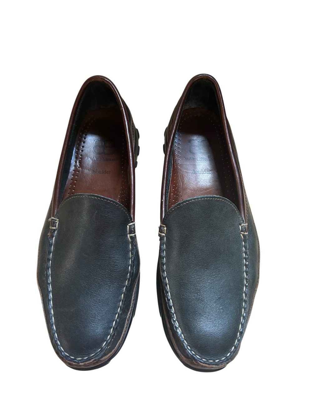 Allen Edmonds Boulder Handsewn Leather Loafers Men’s Size 9.5 Brown Black USA